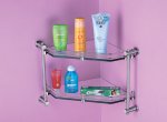 Double Glass Shelf (corner)